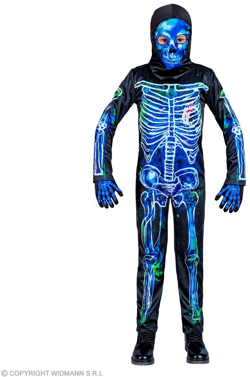 Finidi Giftig skelet blauw zwart