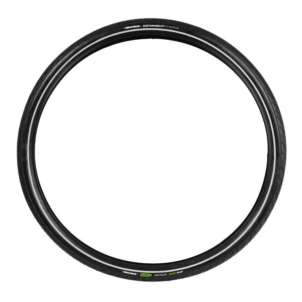 Urbanproof Buitenband urban proof recycled basic core - 28 x 1.40 37-622 - zwart met reflectie