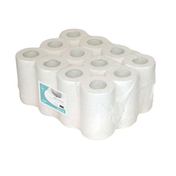 Euro Poetspapier minirol 1-laags 120 meter x 20cm (12 rollen)