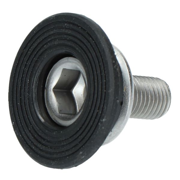 Shimano Crank bevestigingsbout met afdekkap fc-tx501 fc-ty501 - zwart zilver