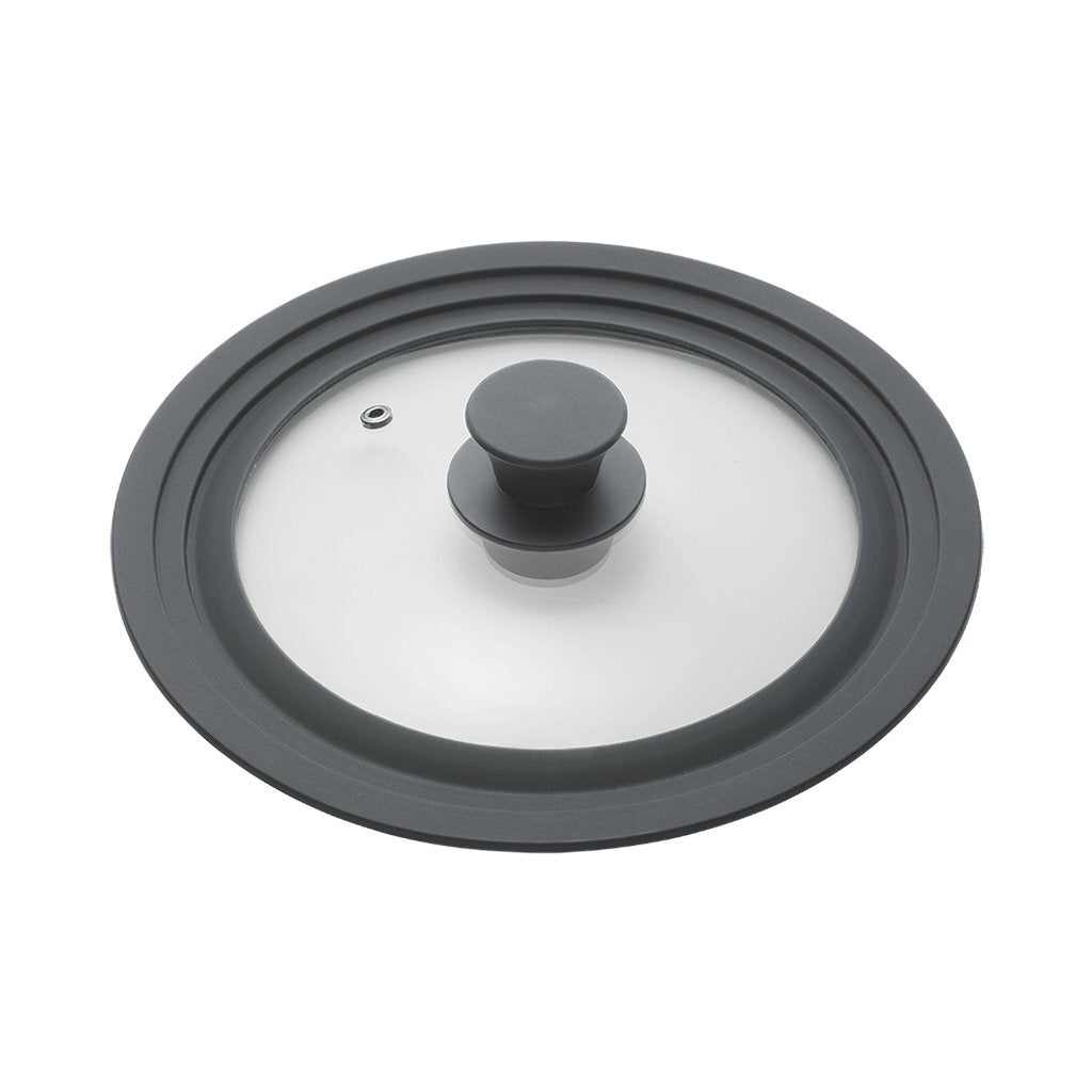 Metaltex pannendeksel 20-24 cm glas silicone zwart