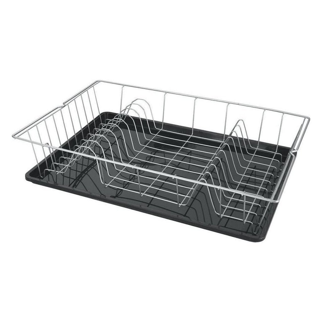 Metaltex colonia afdruiprek 48x30 cm zilver grijs