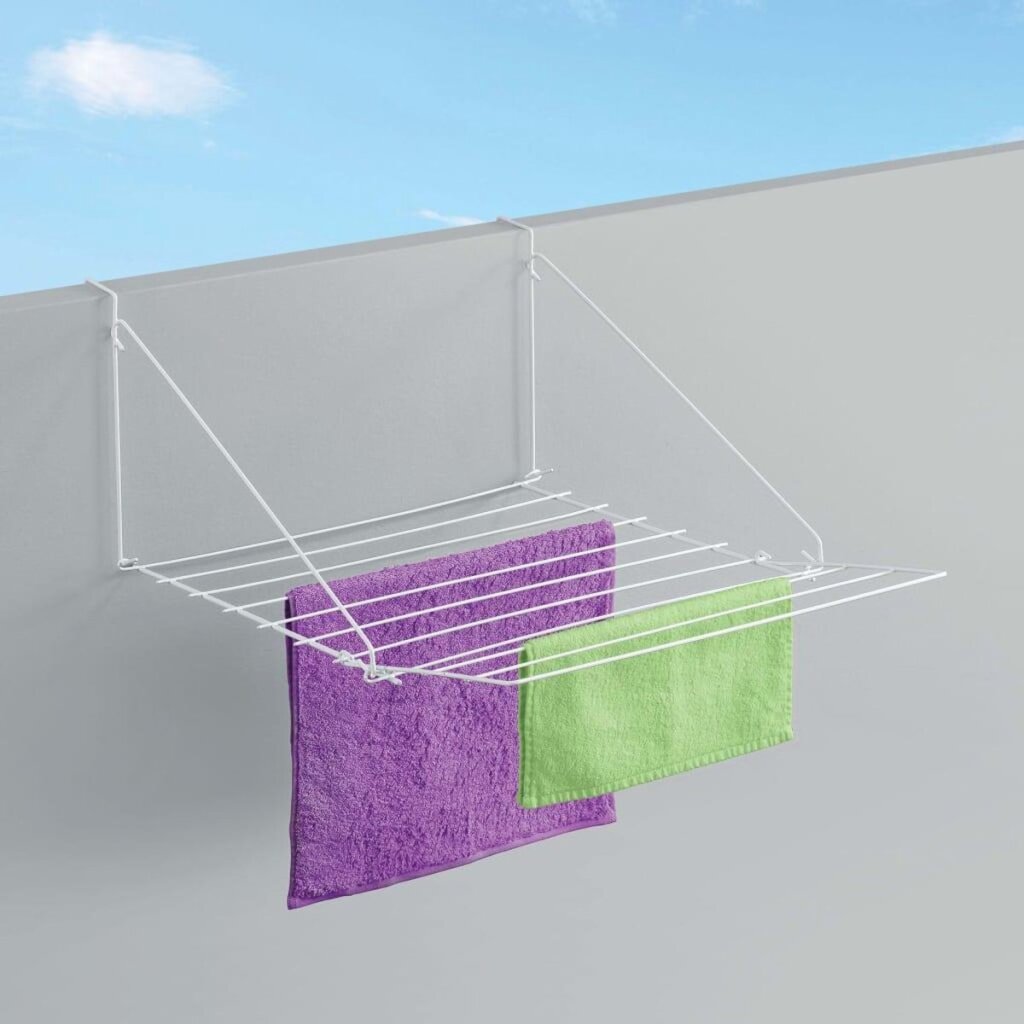 Tomado metaltex droogrek breda balkon hangdroogrek 7m wit