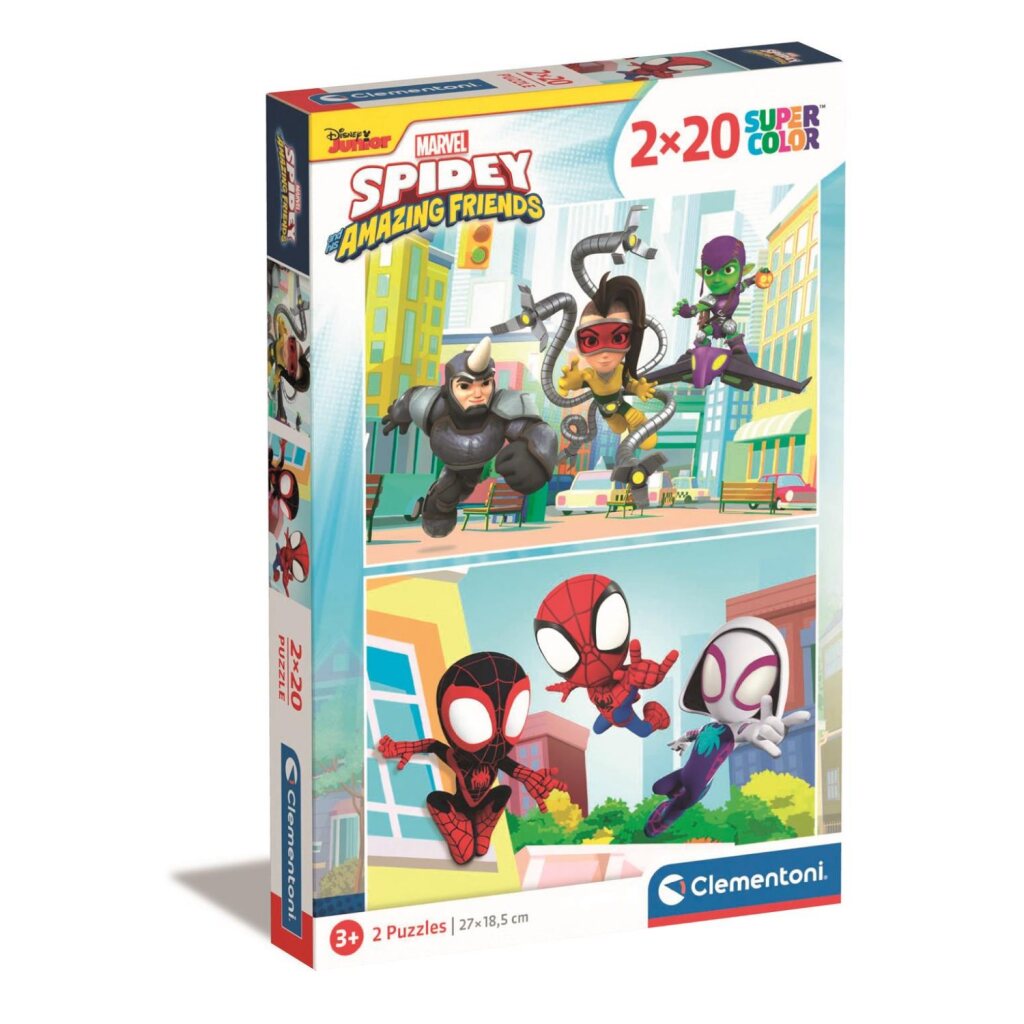 Clementoni puzzel 2x20pcs spidey