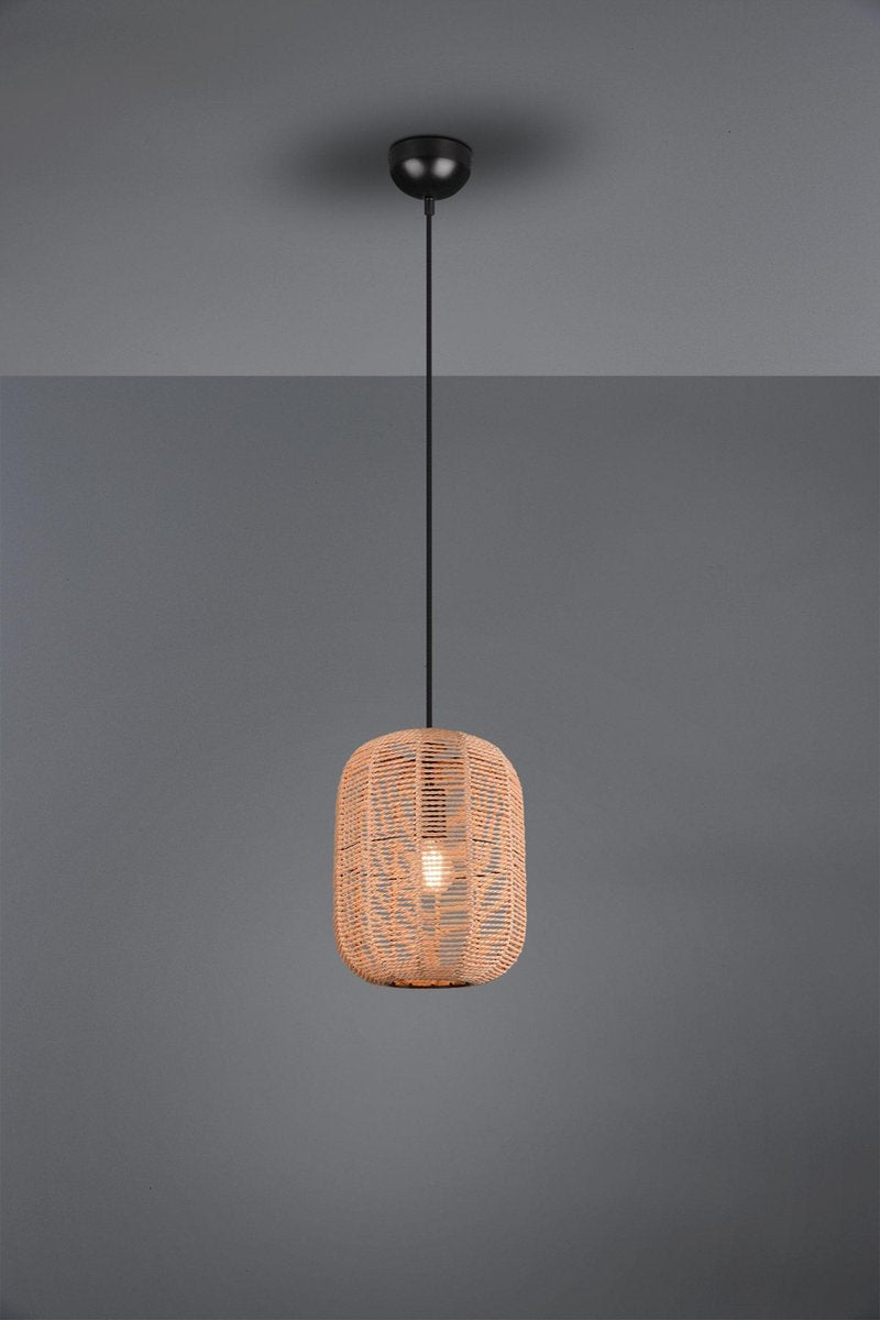 TRIO runa - hanglamp - zwart mat - excl. 1x e27 40w