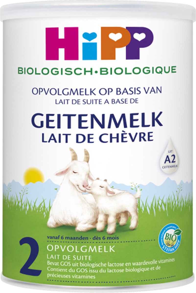 HiPP opvolgmelk 2 bio – geitenmelk babyvoeding – 6+ maanden – 400g