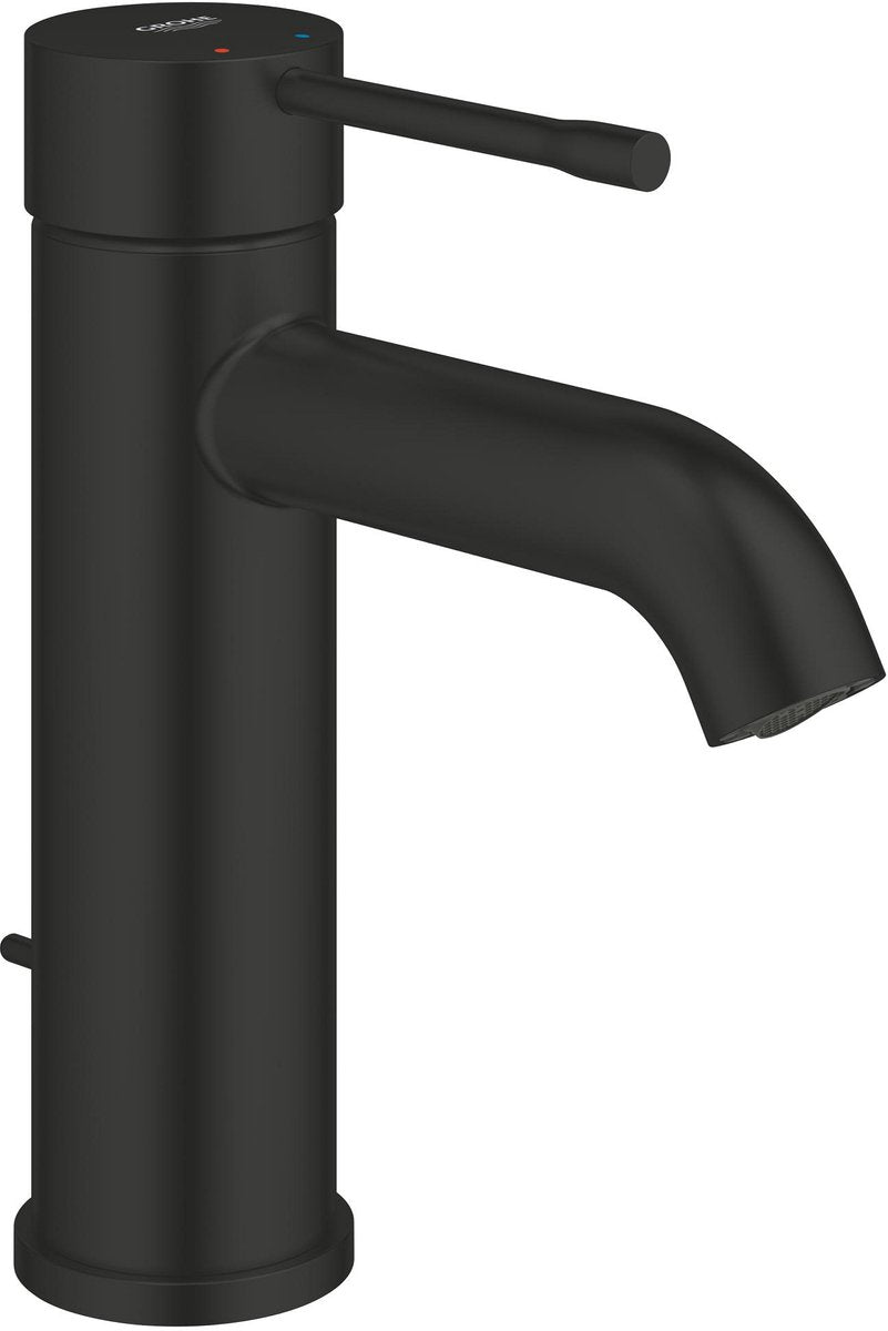 GROHE essence new s-size wastafelmengkraan – aquaguide – met trekwaste – ecojoy – matte black