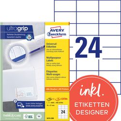 Avery Multifunctionele etiketten zweckform 3474 stuks wit