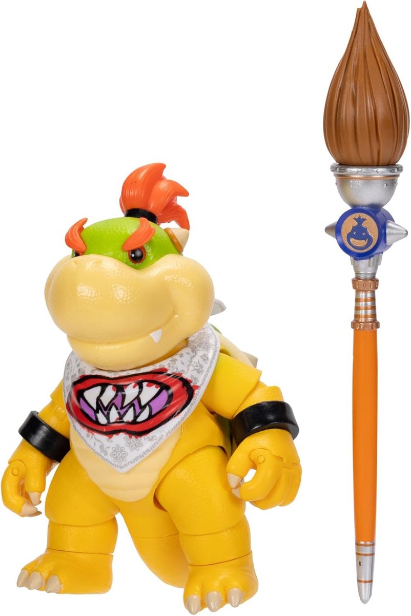 Jakks Super mario galaxy film – 13 cm figuurserie – bowser jr.-figuur met penseel