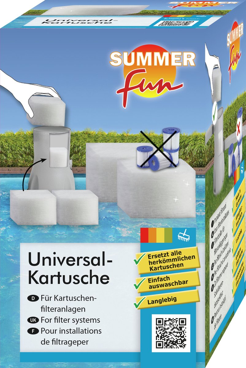 Summer Fun Summer - fun - patroonfilter - universeel - 12x12x10 - cm