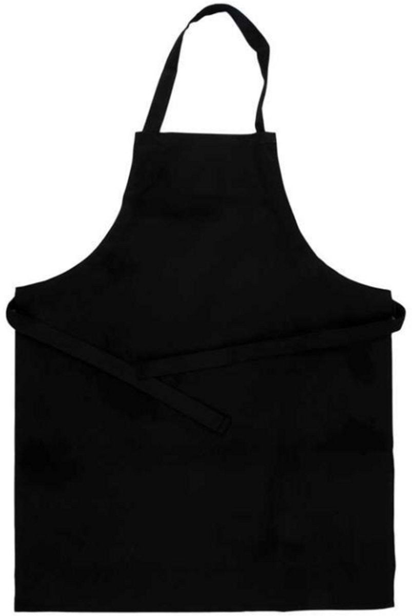 Creativ Company katoenen kinderschort zwart 70x55 cm