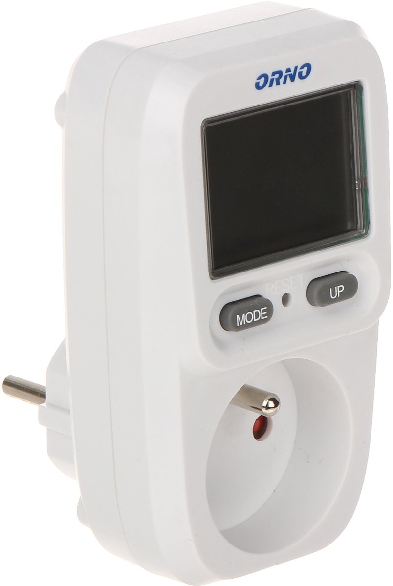 ORNO Stopcontact energiemeter met penaarde - geschikt voor belgië