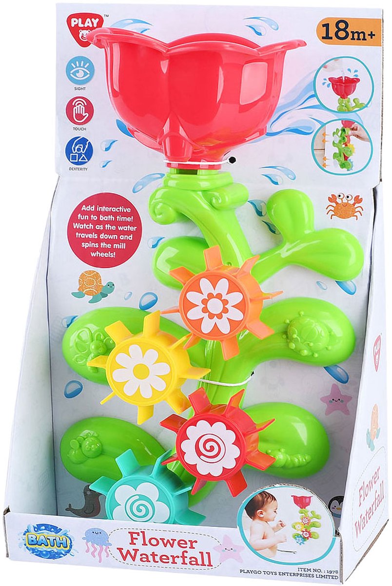 Braet Playgo badspeelgoed bloemen watermolen