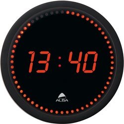 Wandklok Alba HORLED 30cm zwart