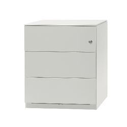 Ladeblok Bisley 3L Basic staal afsluitbaar 420x565x500mm licht grijs