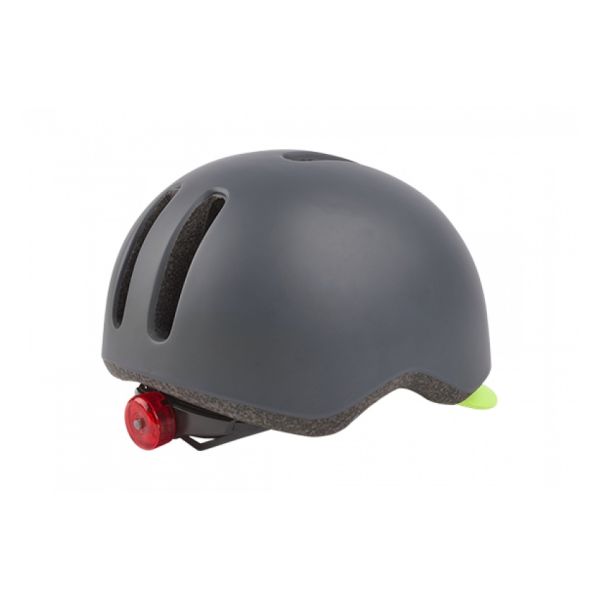 Polisport helm Commuter mat grijs fluo geel L 58-61cm