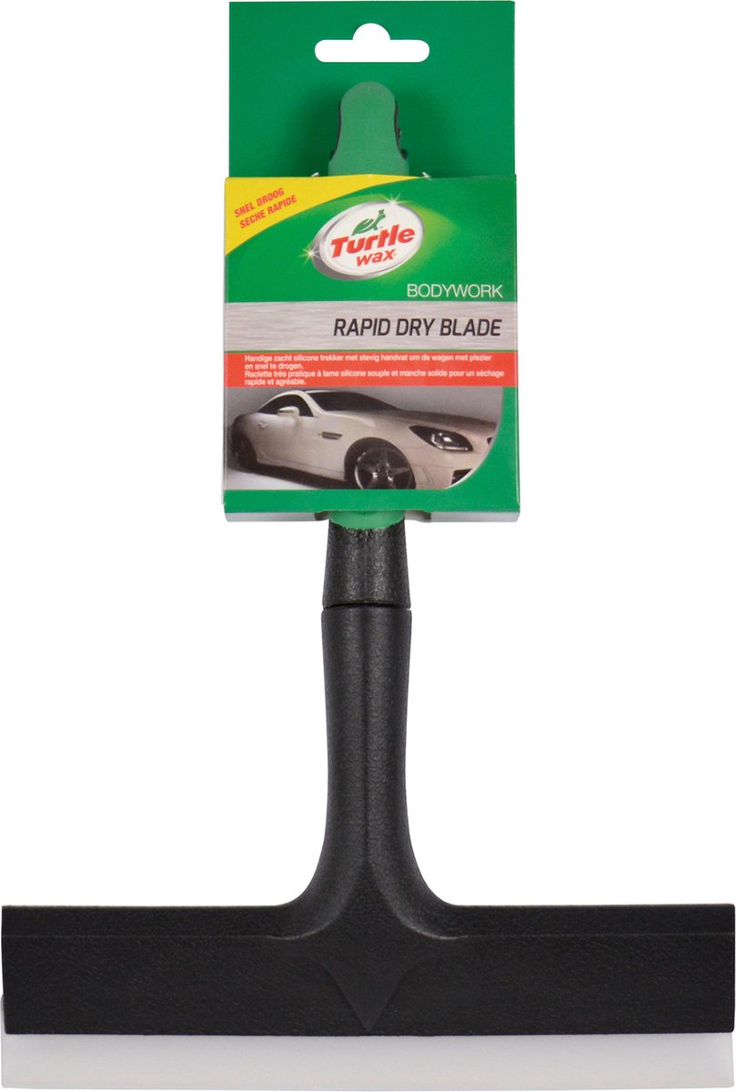 Turtle Wax ruitentrekker rapid dry blade - snel condens en regendruppels verwijderen – extra breed siliconen blad - voor ruiten en spiegels