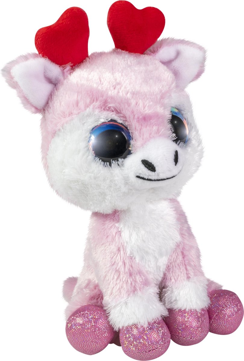 Lumo Stars knuffel - rendier love, 15cm