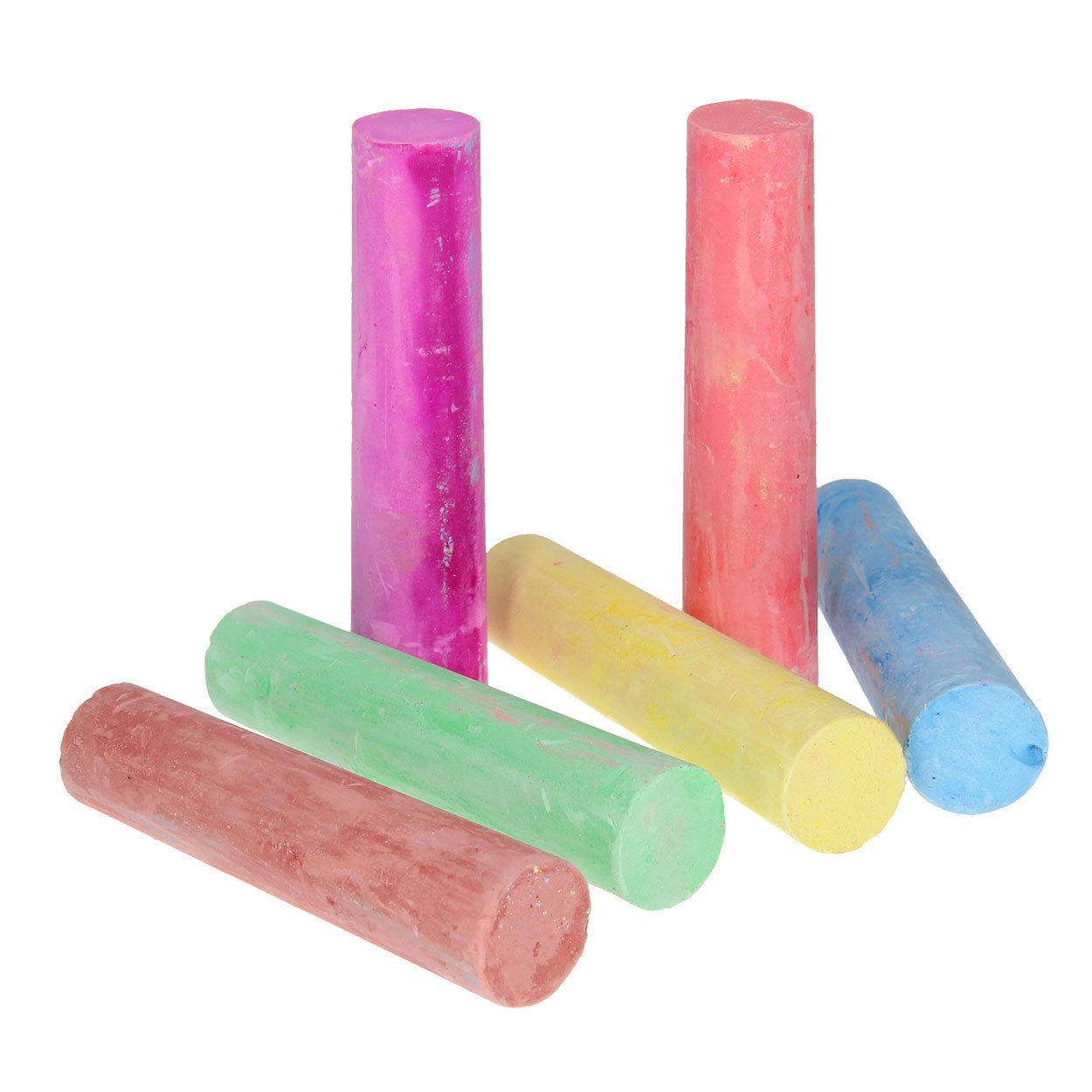 Toi-Toys Toi toys chalk stoepkrijt 6 in doosje