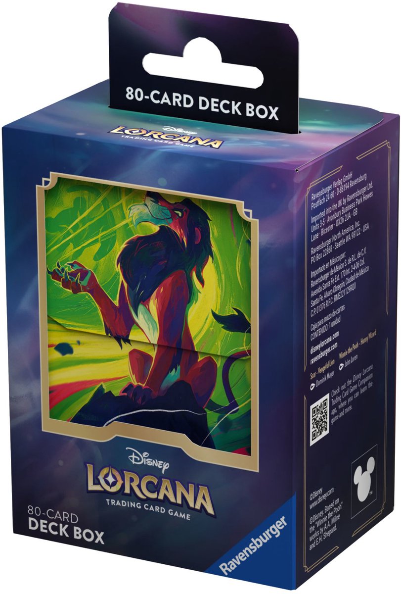 Merkloos Sans Marque Disney lorcana - deck box 1 - wave 6