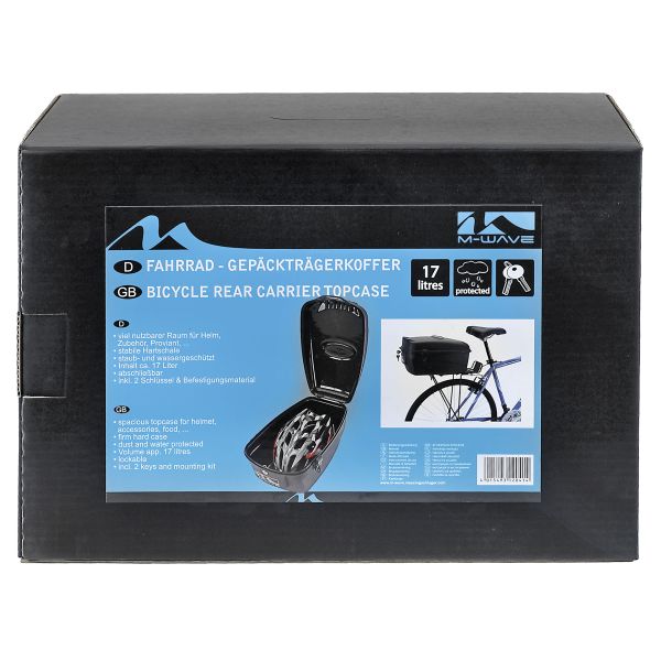 M-Wave Topkoffer fietskoffer amsterdam - zwart