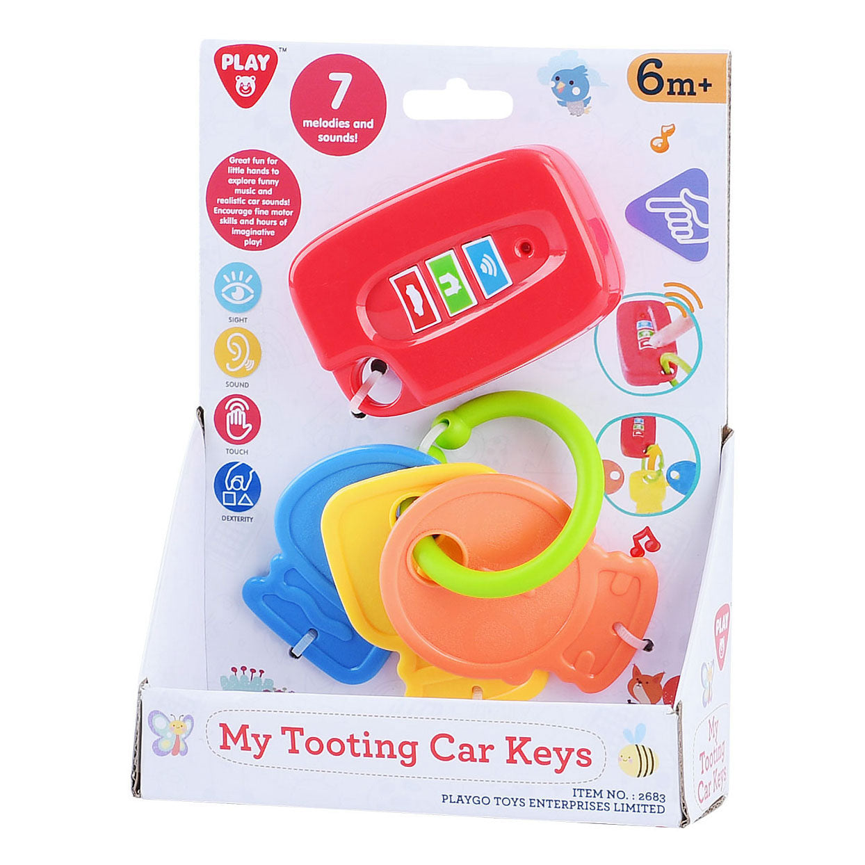 Playgo mijn toeterende autosleutels - 5dlg.