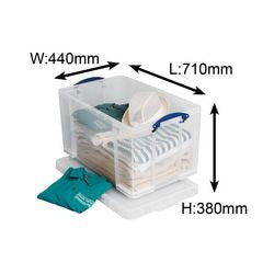Doos archiefoplossing Really Useful Box 440x710x380mm 84L stapelbaar deksel