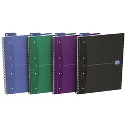 Collegeblok Oxford optik papier 90g m2 23,5x32,5 geruit 5x5mm dubbelspiraal