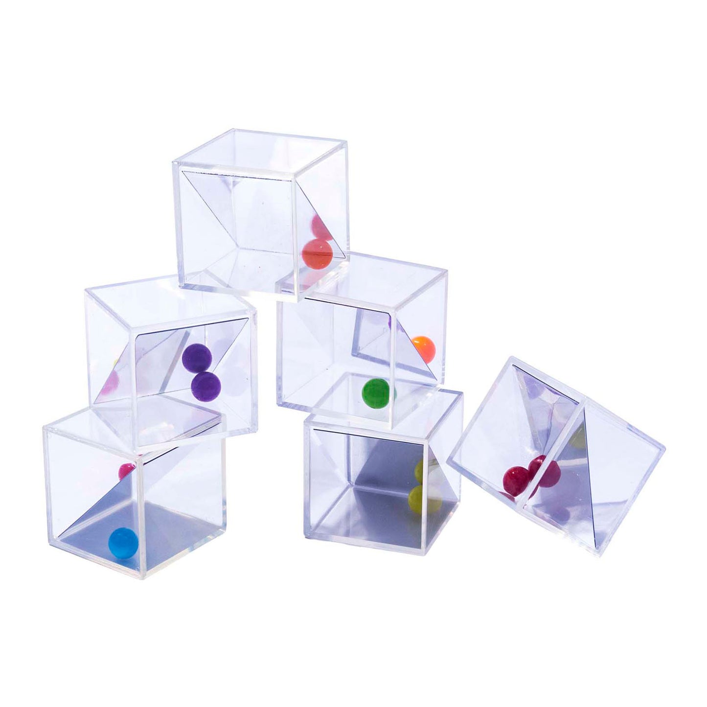 Lobbes Transparante spiegelblokken - 5 cm - 18dlg