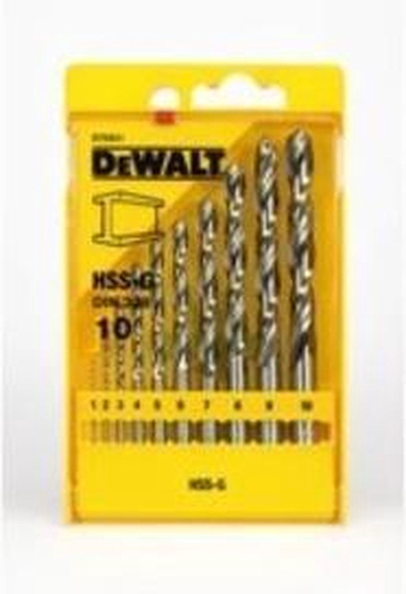 DeWalt dt5923 19-delige metaalborenset in metalen cassette