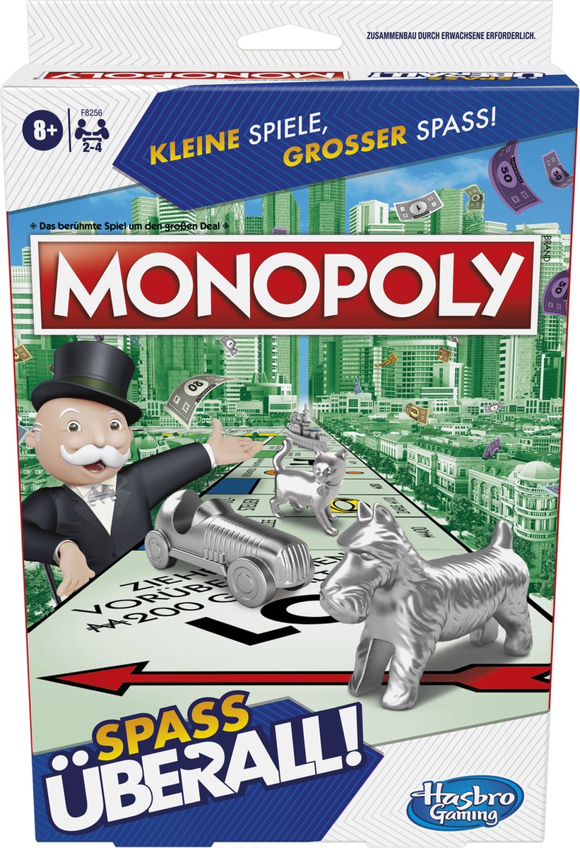 Hasbro Gaming Monopoly grab go bordspel economische simulatie
