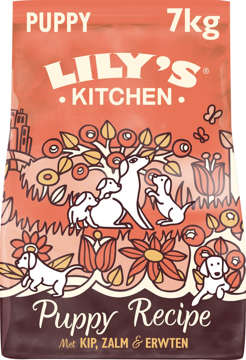 Lily's Kitchen - hondenvoer - droogvoer - puppyvoer met kip zalm - 7 kg