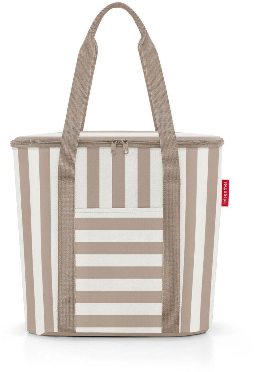 Reisenthel thermoshopper koeltas - 15l - summerstripes coffee zand