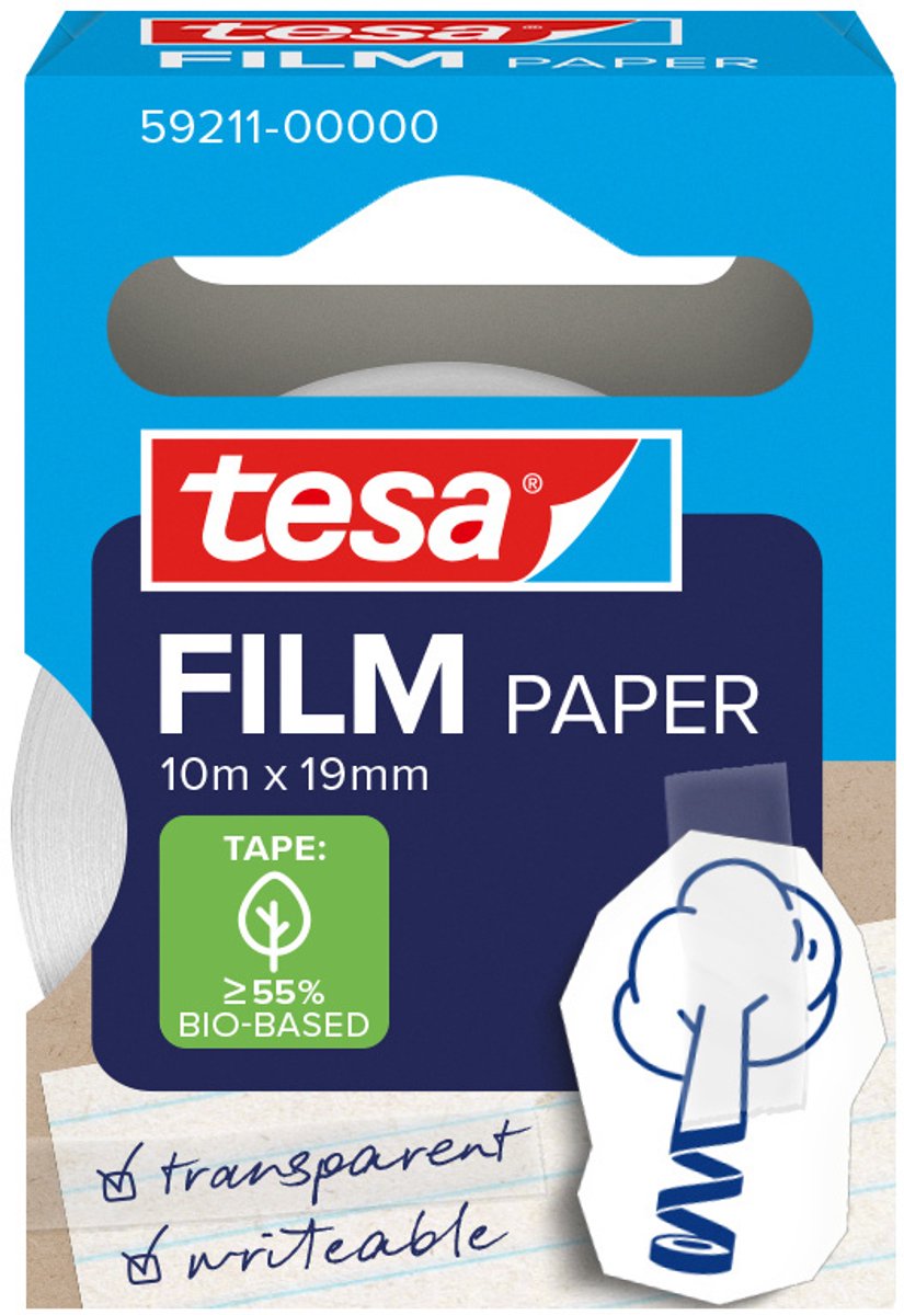 Tesa Plakband film papier 19mmx10m