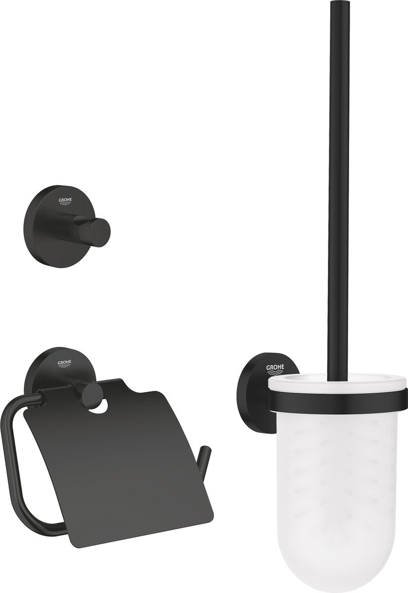GROHE quickfix start 3-in-1 toiletaccessoireset - matte black