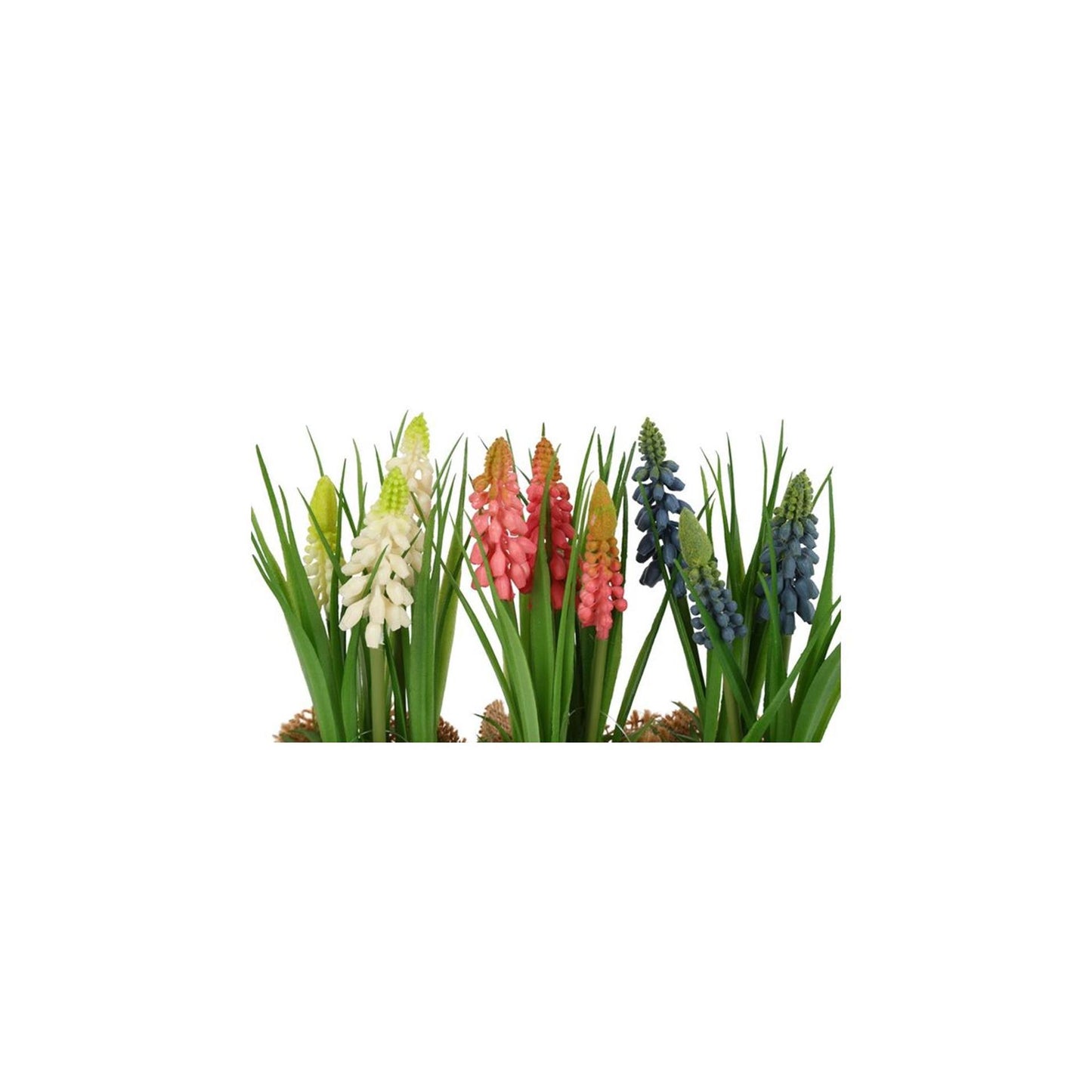 Countryfield Kunstbloem in pot muscari h20cm