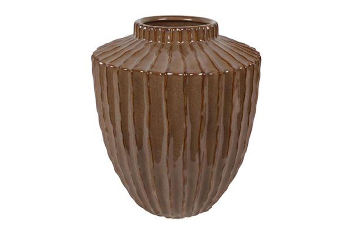 Countryfield vaas duuk m bruin ø27x32cm