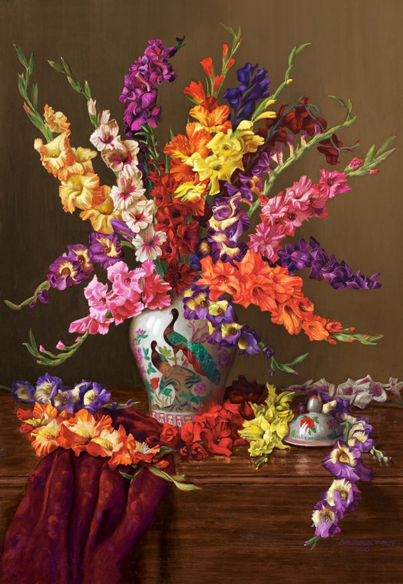 Castorland Gladioli in chinese vase puzzel 1000 stukjes