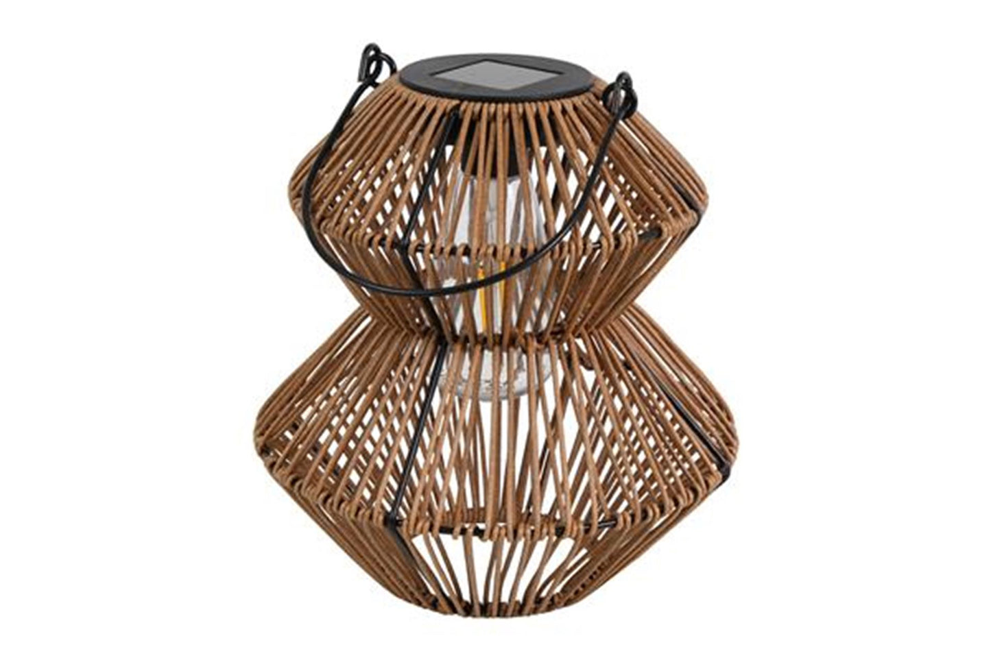 Countryfield solar lantaarn bruin h23cm