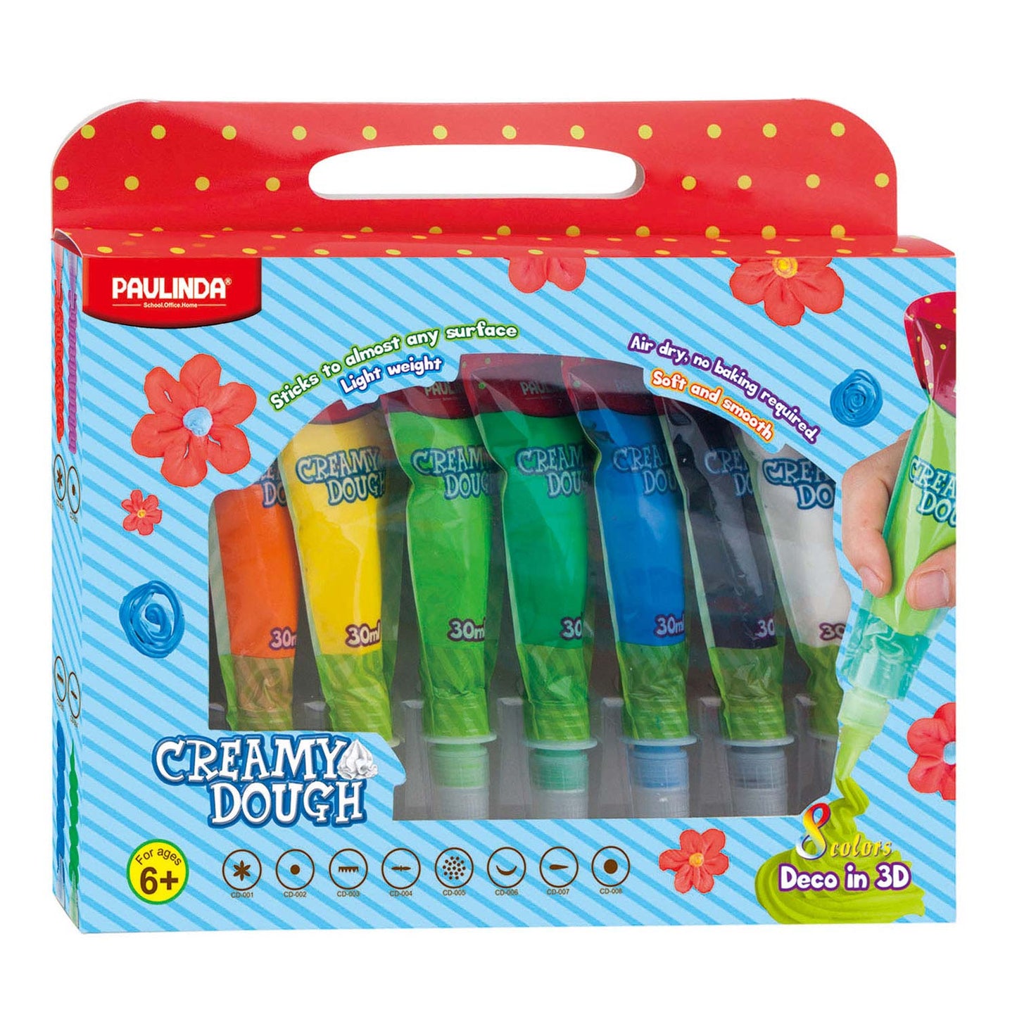 Paulinda Creamy dough starterset, 8x30ml