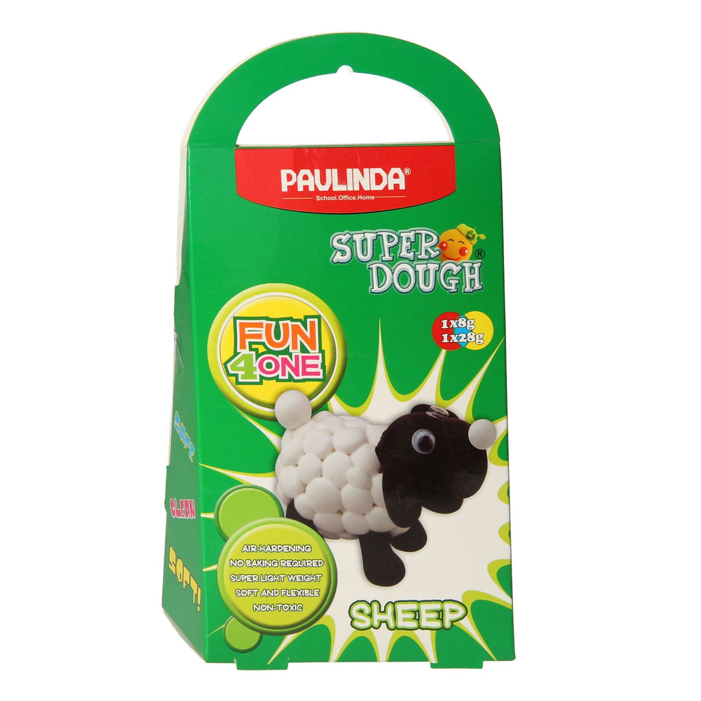 Paulinda Super dough diertje kleien - 2 kleuren klei