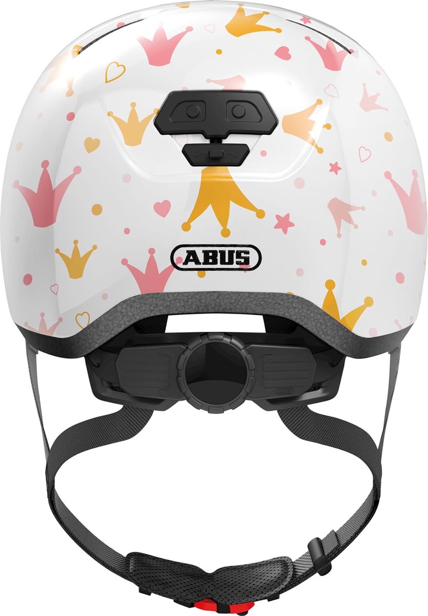 ABUS Fietshelm skurb kid white crowns s - 45-50 cm - wit - geschikt voor gebruik op kinderfietsen - 240 g