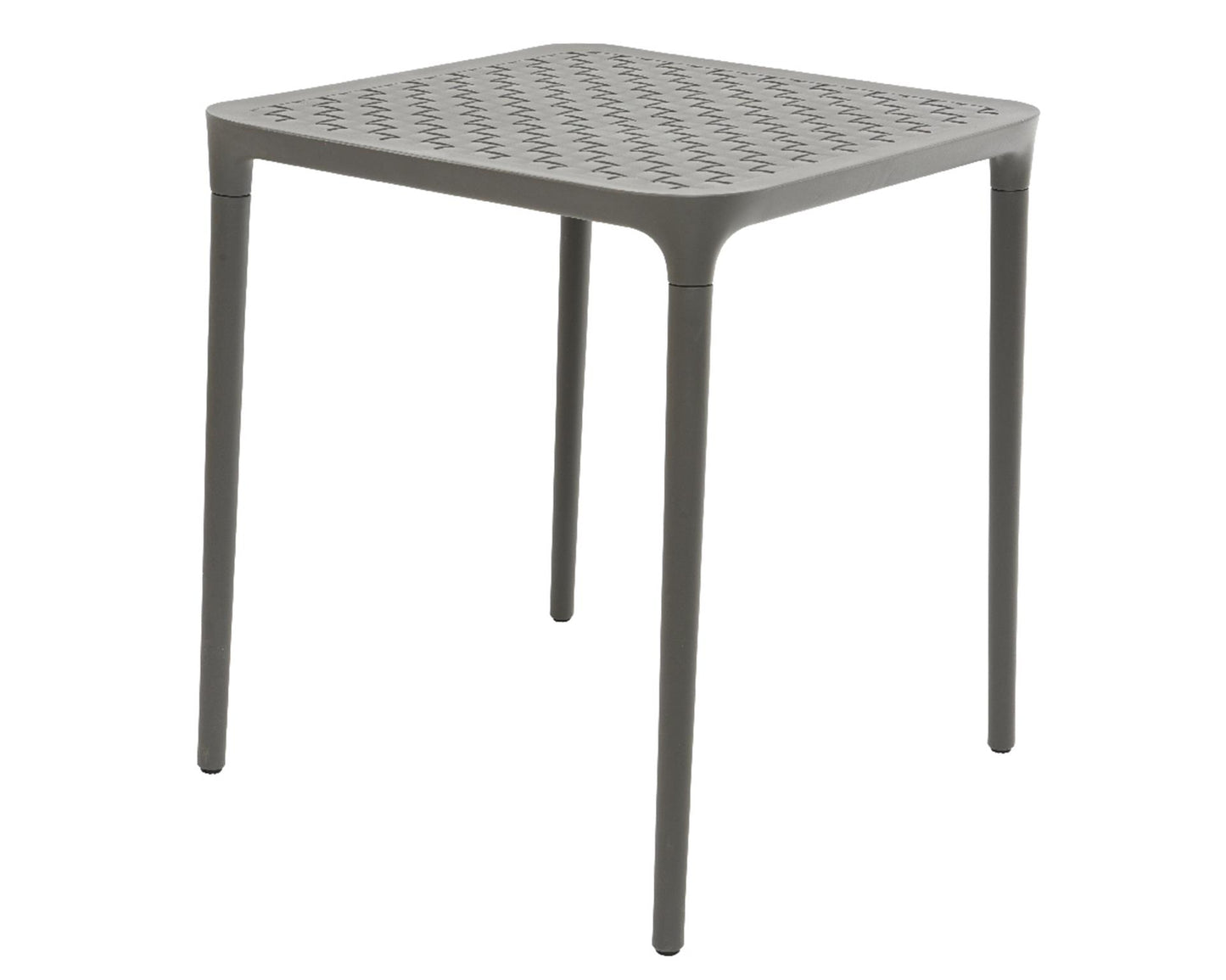 Tafel Porto kunststof 65x65cm antraciet