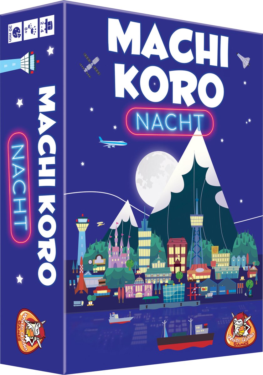 White Goblin Games - machi koro nacht - familiespel - 2 tot 4 spelers - 30 minuten - vanaf 8 jaar
