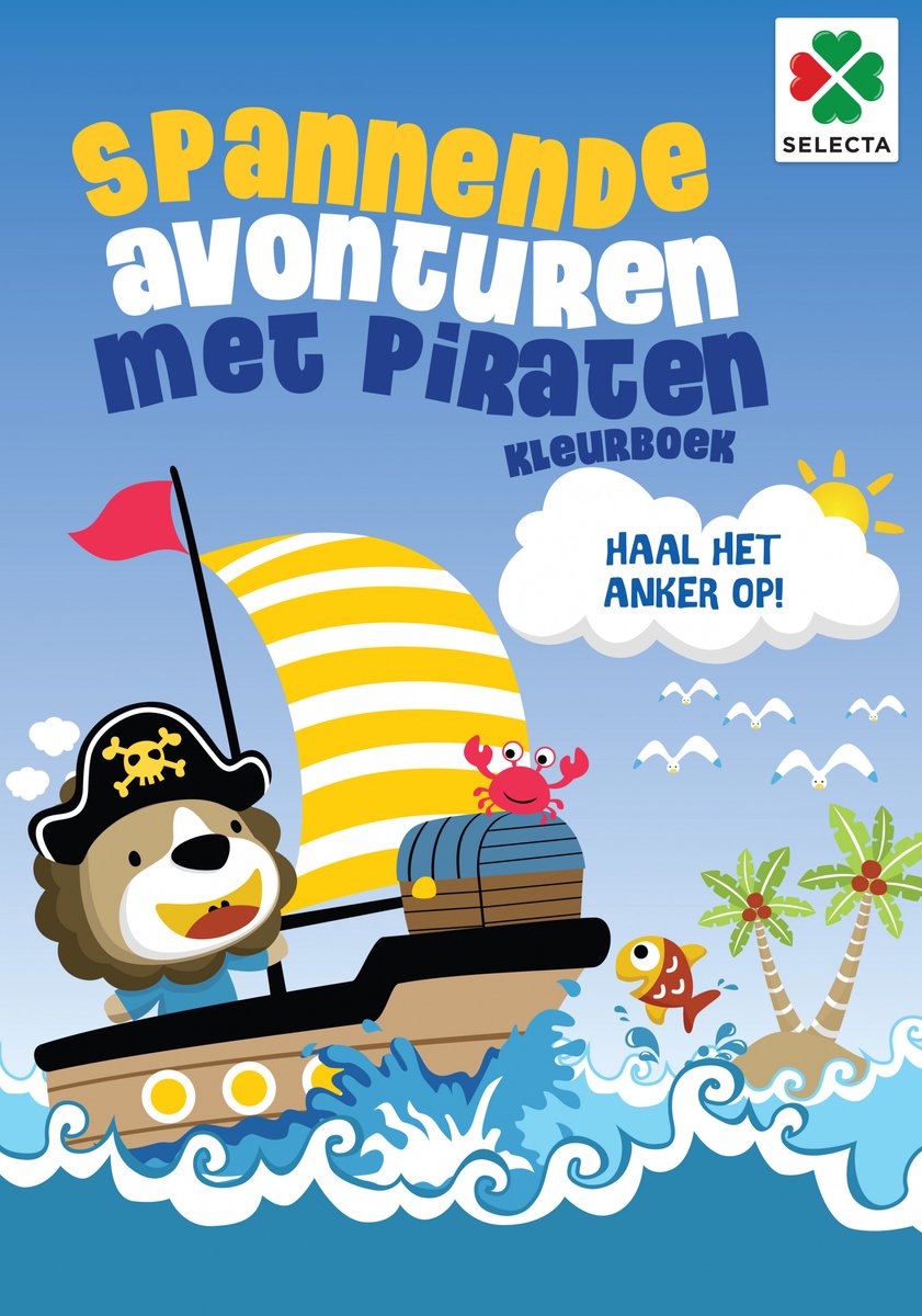 Selecta Spannende avonturen met piraten - kleurboek