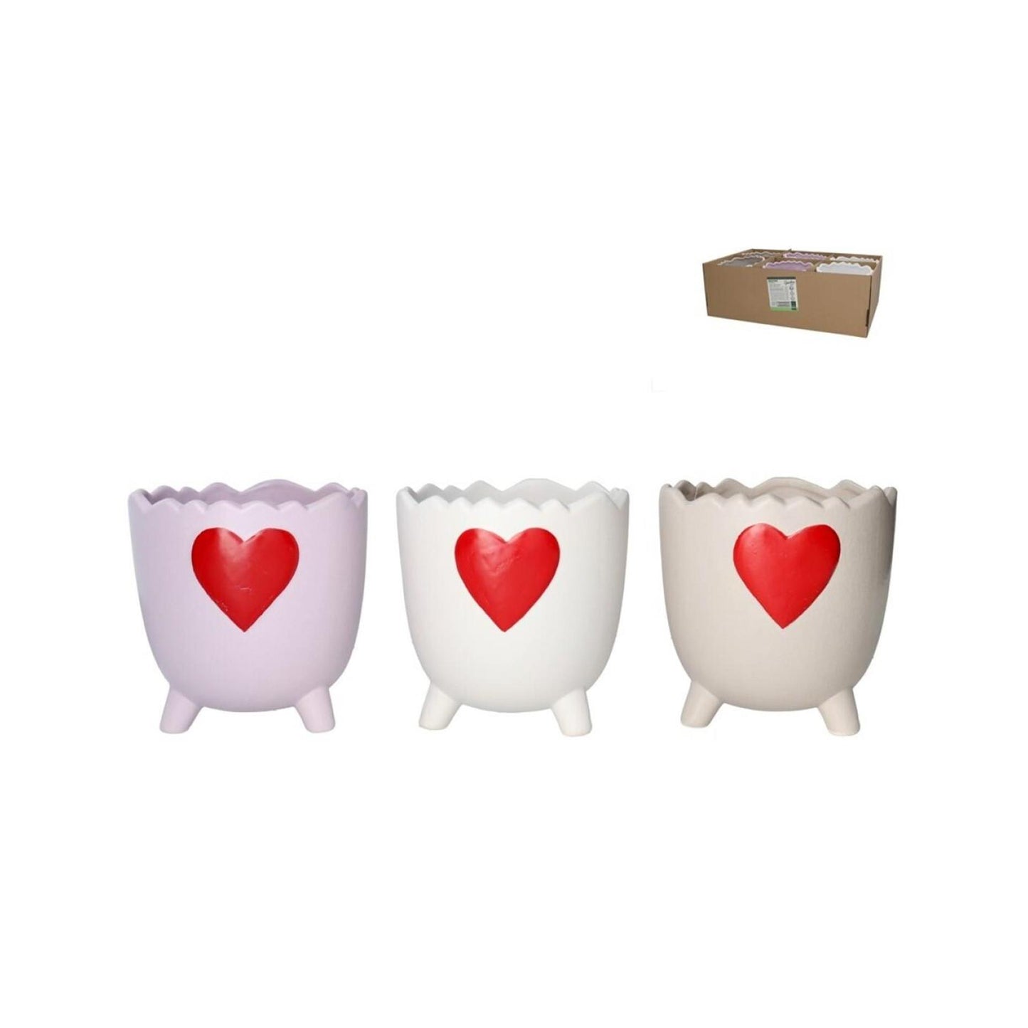 Bloempot Romeo 3 ass 12,5x12,5x12,5 cm