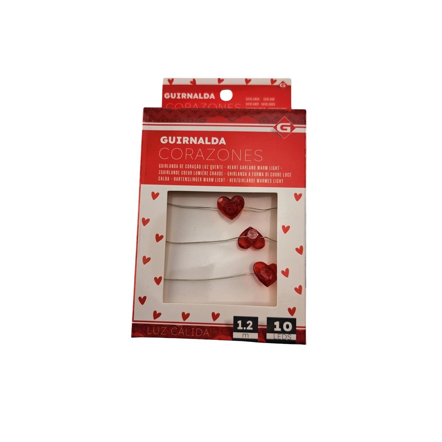 Hartenslinger 10-LED warm licht 1,2m