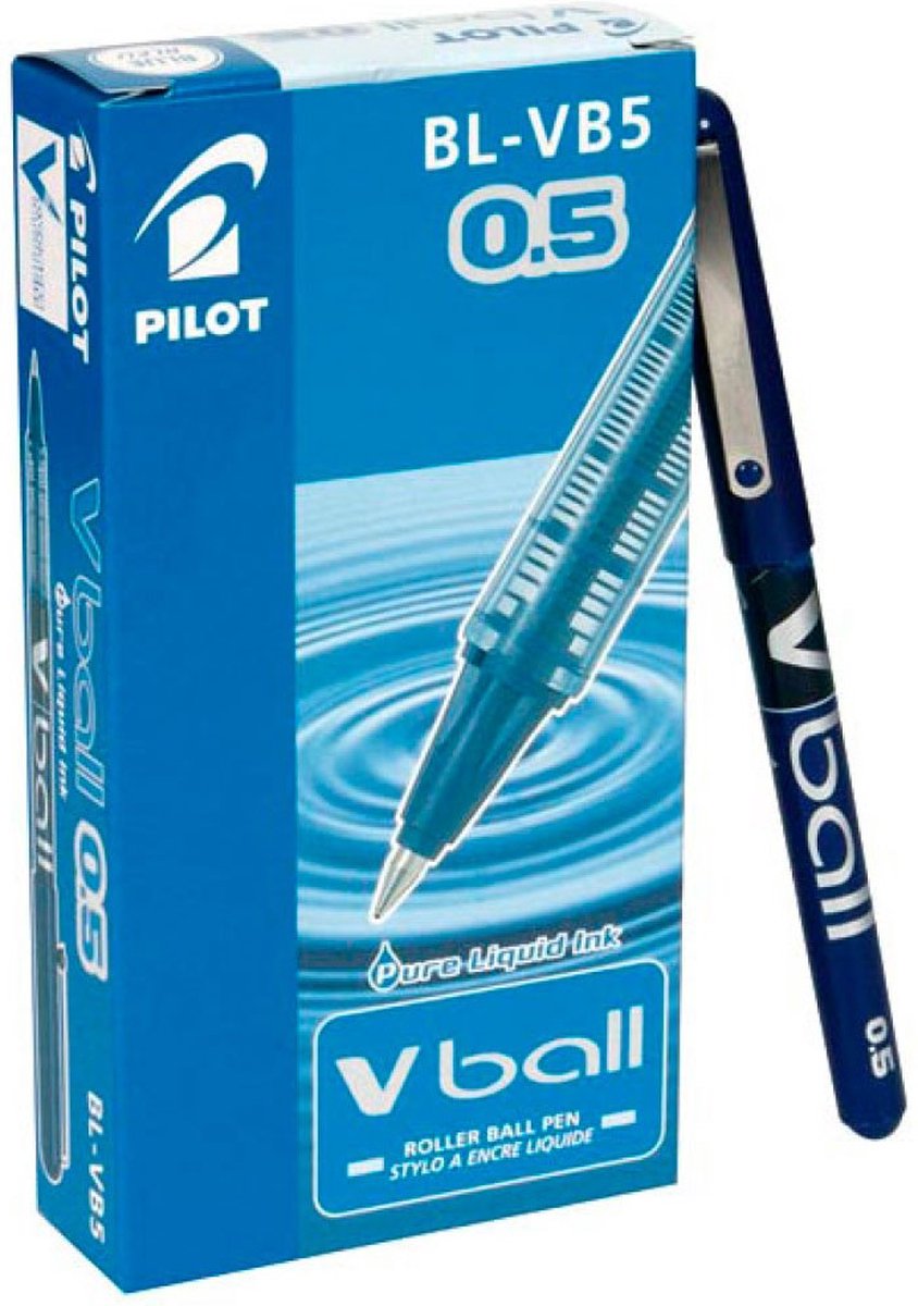Pilot Boligrafo de tinta líquida roller v-ball blauw 0,3 mm (12 stuks)