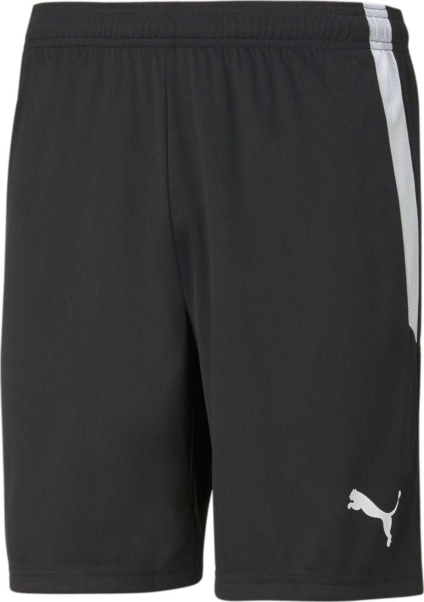 PUMA teamliga shorts heren sportbroek - black- white