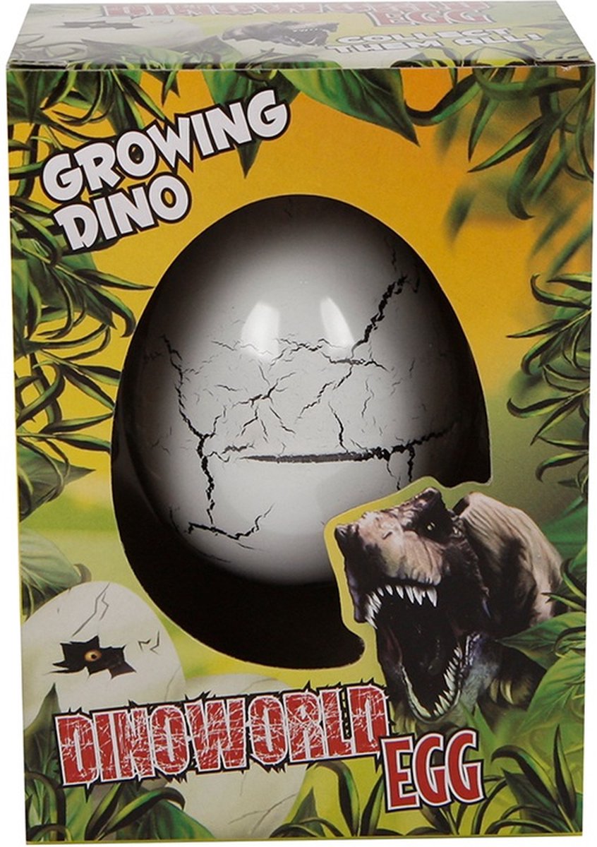 DinoWorld groei-ei dinosaurus 6 cm